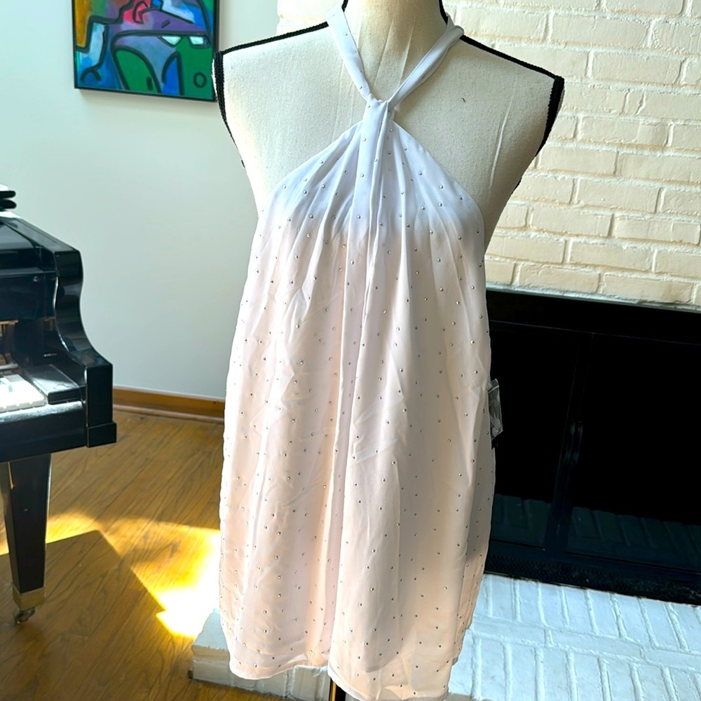 White Halter Top XXL | Embellished halter top XXL | NWT